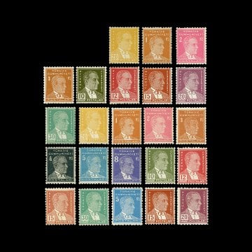 Sekizinci Atatürk Serisi (1953-54) - Türkiye Cumhuriyeti Pul Koleksiyonu