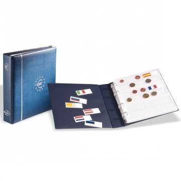 Leuchtturm NUMIS EURO Madeni Para Albümü (İçi Yaprakları ile Dolu, Kasetsiz)