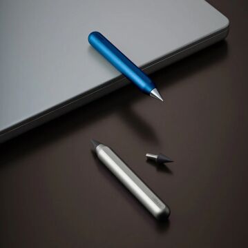 Stilform AEON Nano Kurşun Kalem Alüminyum Kasa, Grafit Ucu (HB), Comet Grey