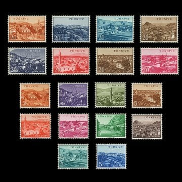 Große Heimat-Serie (5. Januar 1958) - Briefmarkensammlung der Republik Türkei