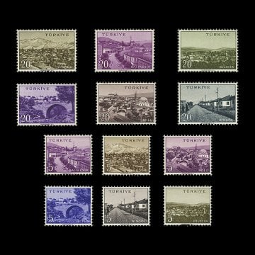 Große Heimat-Serie (5. Januar 1958) - Briefmarkensammlung der Republik Türkei