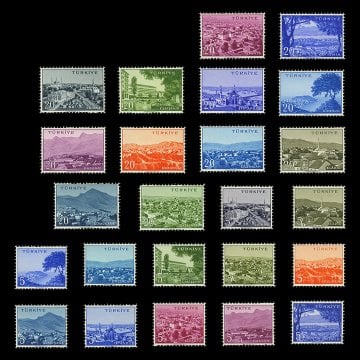 大国系列（1958年1月5日） - 土耳其共和国邮票收藏
