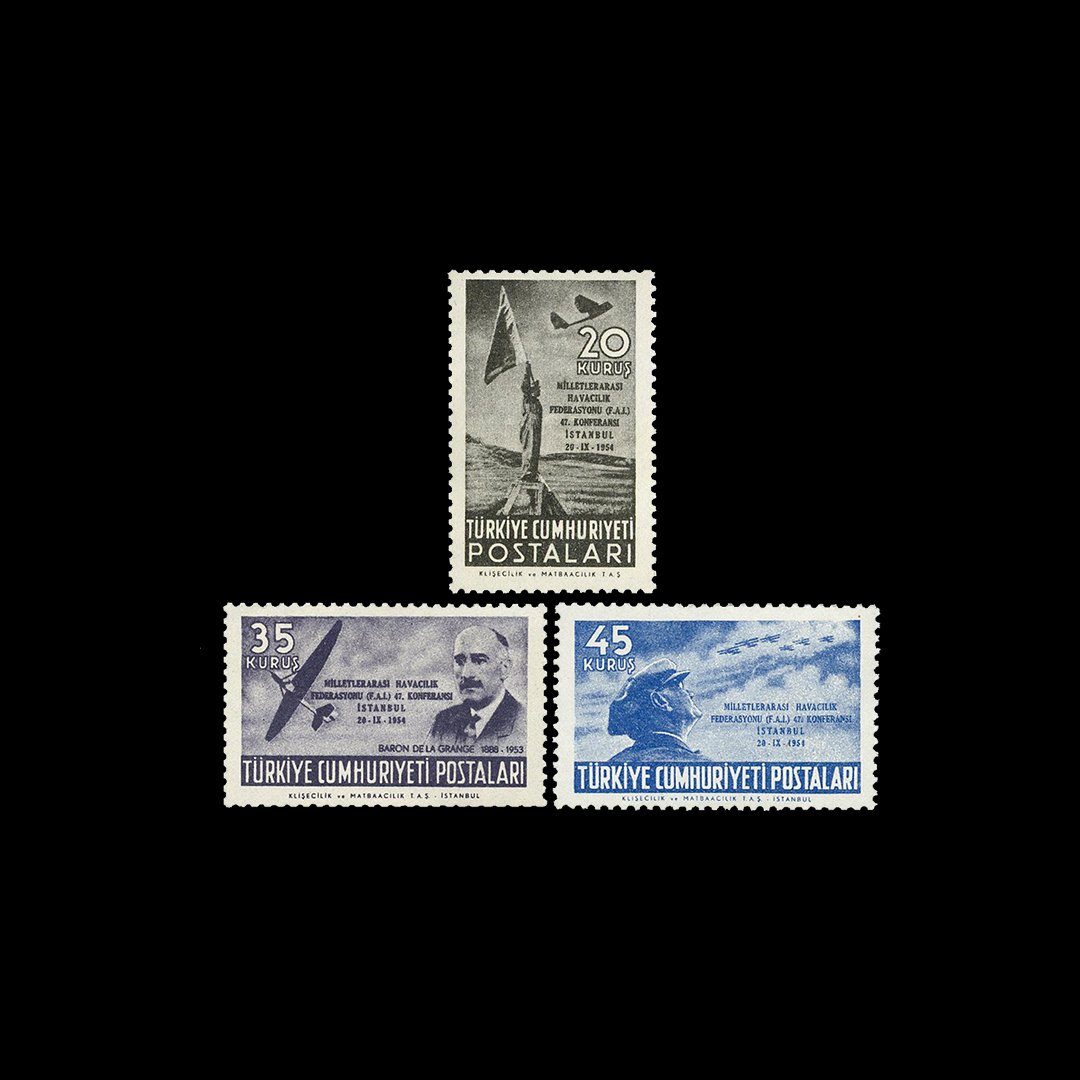 International Aviation Federation 47. Konferenz (20. September 1954) - Briefmarkensammlung der Republik Türkei