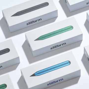 Stilform AEON Nano Kurşun Kalem Alüminyum Kasa, Grafit Ucu (HB), Warp Black