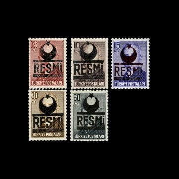 Sürşarjlı Resmi Pullar (27 Eylül 1954) - Türkiye Cumhuriyeti Pul Koleksiyonu