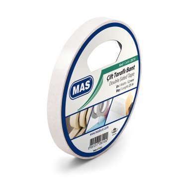 MAS 2610 Çift Taraflı Bant 12 mm x 25 m
