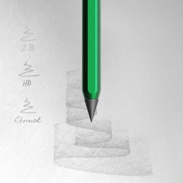 Stilform AEON Pure Kurşun Kalem Alüminyum Kasa, Grafit Ucu (HB), Aurora Green