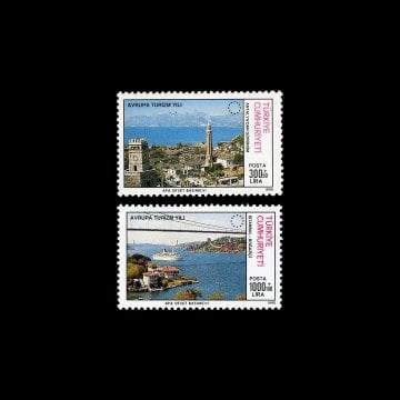 Avrupa Turizm Yılı (26 Nisan 1990) - Türkiye Cumhuriyeti Pul Koleksiyonu