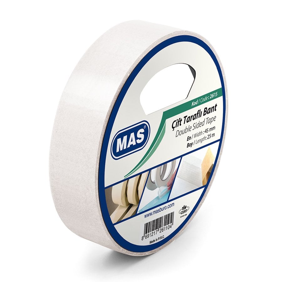 MAS 2615 Çift Taraflı Bant 45 mm x 25 m
