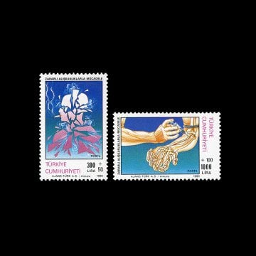 Combating harmful habits (June 26, 1990) - Republic of Turkey Stamp Collection