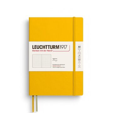 Leuchtturm1917 Not Defteri Orta Boy (A5), Yumuşak Kapak, 121 Numaralandırılmış Sayfa, Ayçiçeği - Noktalı
