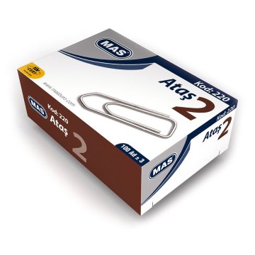 MAS 220 Ataş NO: 2, Nikel Kapama, 100 Adet