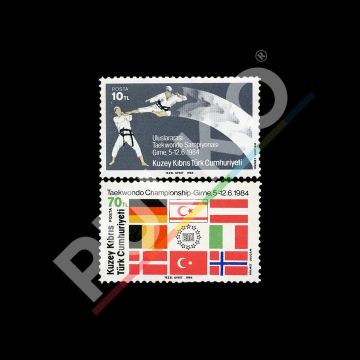 Avrupa Taekwondo Şampiyonası (10 Aralık 1984) - Kuzey Kıbrıs Türk Cumhuriyeti Pul Koleksiyonu