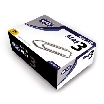 MAS 230 Ataş NO: 3 Nikel Kapama, 100 Adet