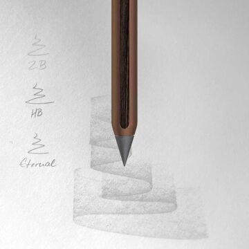 Stilform AEON Kurşun Kalem, Grafit Ucu (HB), Alüminyum - Walnut Brown