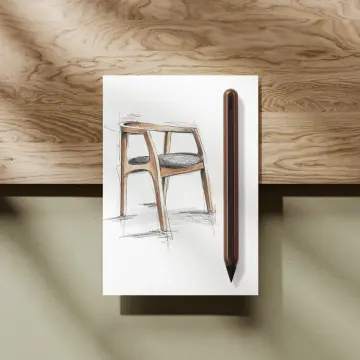 Stilform AEON Kurşun Kalem, Grafit Ucu (HB), Alüminyum - Walnut Brown