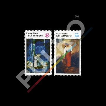 Tablolar (15 Ağustos 1985) - Kuzey Kıbrıs Türk Cumhuriyeti Pul Koleksiyonu