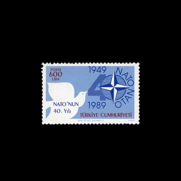 NATO's 40th Year (April 4, 1989) - Republic of Turkey Stamp Collection