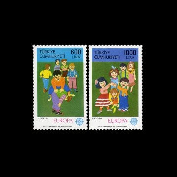 EUROPA CEPT (Children's Games) (April 23, 1989) - Republic of Turkey Stamp Collection