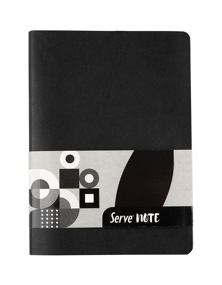SERVE Note Defter 15 X 21 Çizgili, Siyah