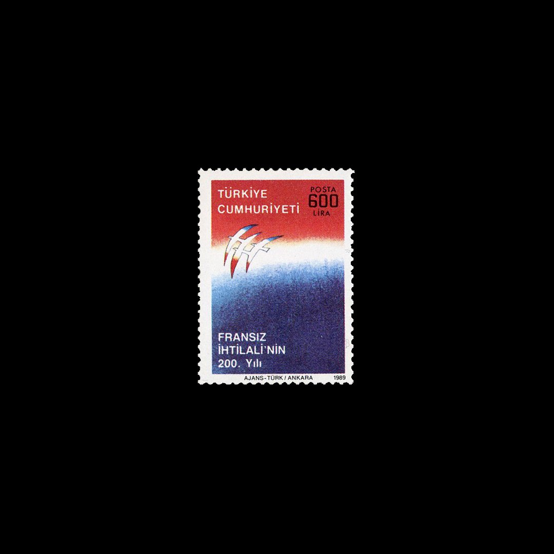 200th Anniversary of the French Revolution (July 14, 1989) - Republic of Turkey Stamp Collection