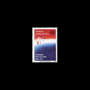 200th Anniversary of the French Revolution (July 14, 1989) - Republic of Turkey Stamp Collection