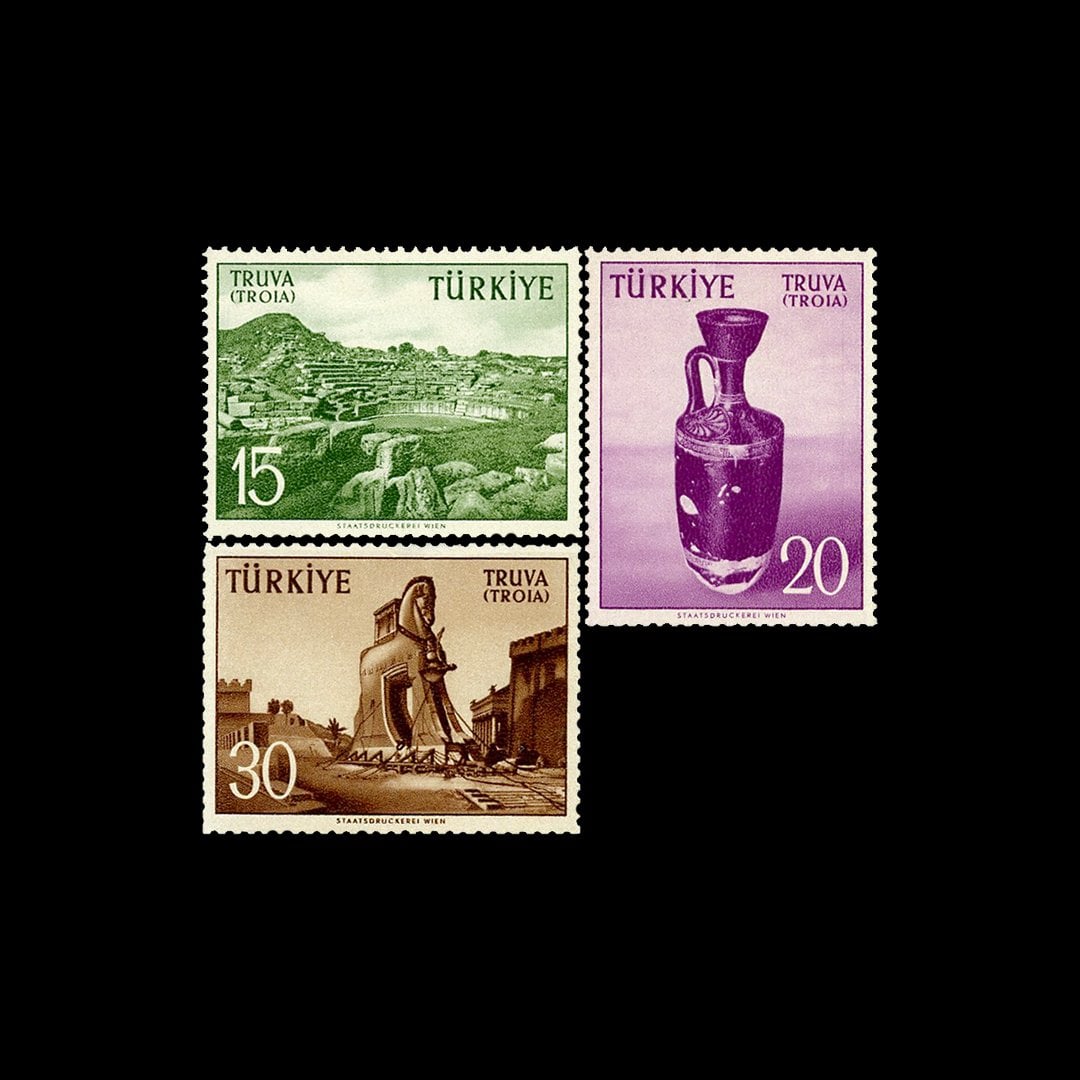 Troja Touristik (31. Dezember 1956) - Sammlung von Briefmarken der Republik Türkei