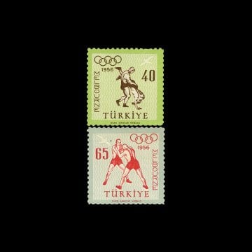 Melbourne Olimpiyat Oyunları (8 Aralık 1956) - Türkiye Cumhuriyeti Pul Koleksiyonu