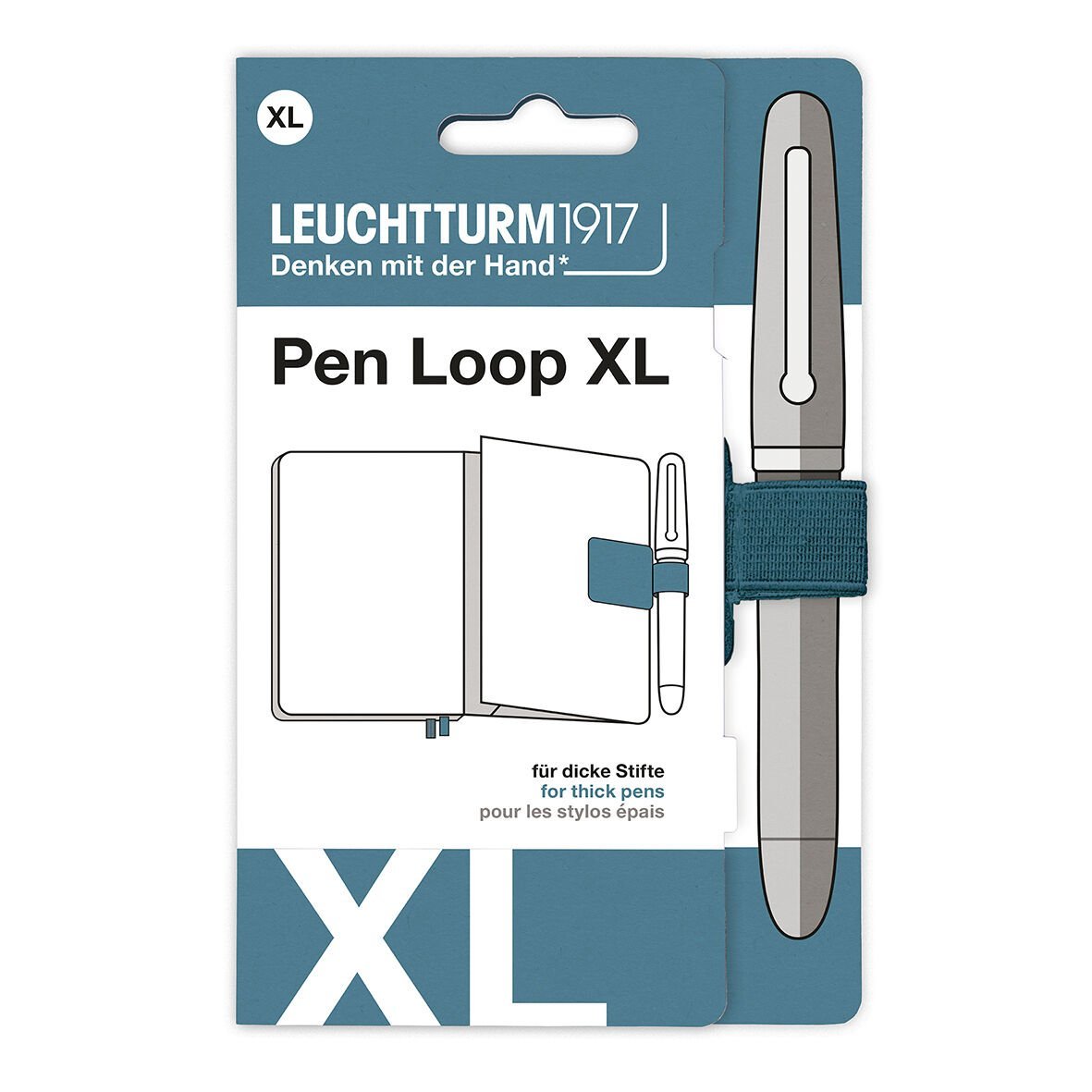 Leuchtturm1917 Pen Loop XL, Kalem Tutacağı, Taş Mavi