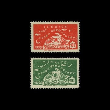 Nato 10. Yıldönümü ( 4 Nisan 1959) - Türkiye Cumhuriyeti Pul Koleksiyonu