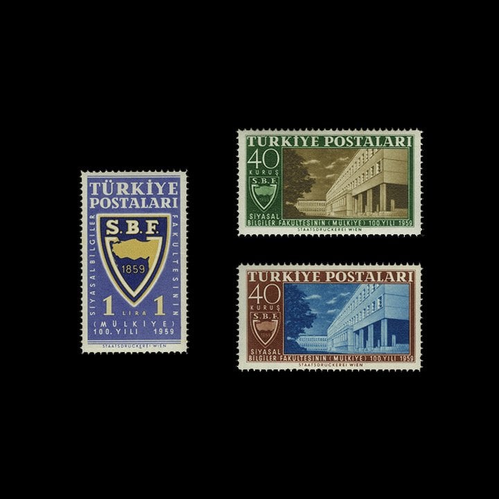 100e anniversaire de la Faculté des Sciences Politiques (4 décembre 1959) - Collection de timbres de la République de Turquie