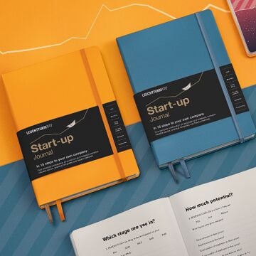 Leuchtturm1917 Start-up Journal Not Defteri, Orta Boy (A5), Sert Kapak, 100 gr. Kağıt, İngilizce,