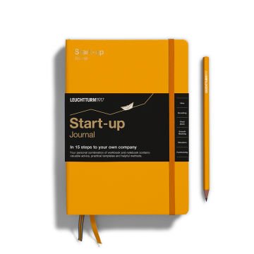 Leuchtturm1917 Start-up Journal Not Defteri, Orta Boy (A5), Sert Kapak, 100 gr. Kağıt, İngilizce, Gündoğumu Sarı