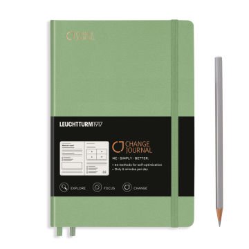 Leuchtturm1917 Change Journal Not Defteri, Orta Boy (A5), Sert Kapak, 100 gr. Kağıt, İngilizce, Adaçayı