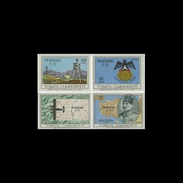 Türk Haritacılığında 75. Yıl (2 Mayıs 1970) - Türkiye Cumhuriyeti Pul Koleksiyonu