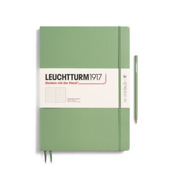 Leuchtturm1917 Master Slim (A4+), 121 sayfa Not Defteri, Adaçayı - Noktalı