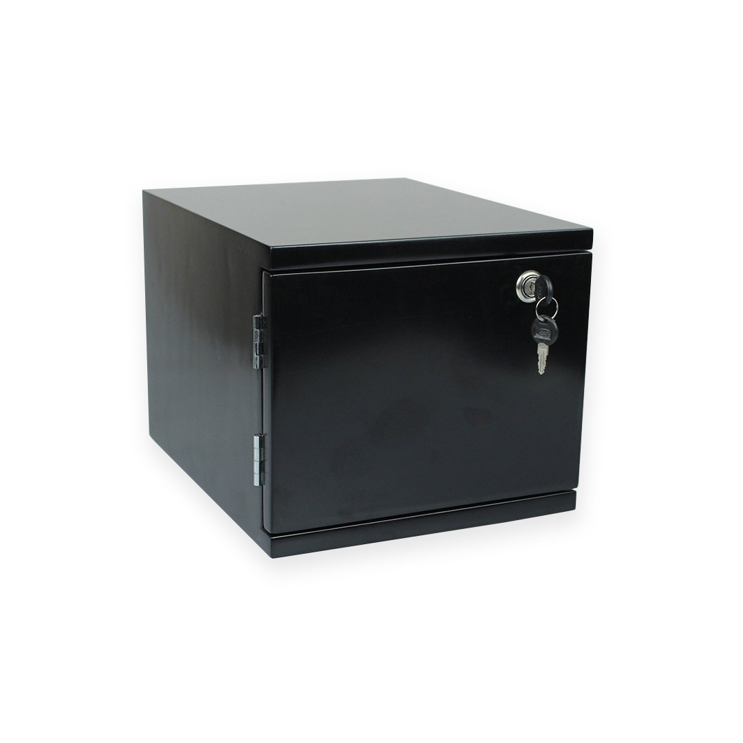 PULKO History 1970 Ahşap, Kilitli, Madeni Para Kasası, 10 Adet Çekmece Kapasiteli Siyah