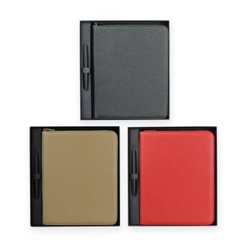PULKO Prestij Set, Çanta, Not Defteri, Roller Kalem, Kartlık,