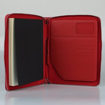PULKO Prestij Set, Çanta, Not Defteri, Roller Kalem, Kartlık, Kırmızı