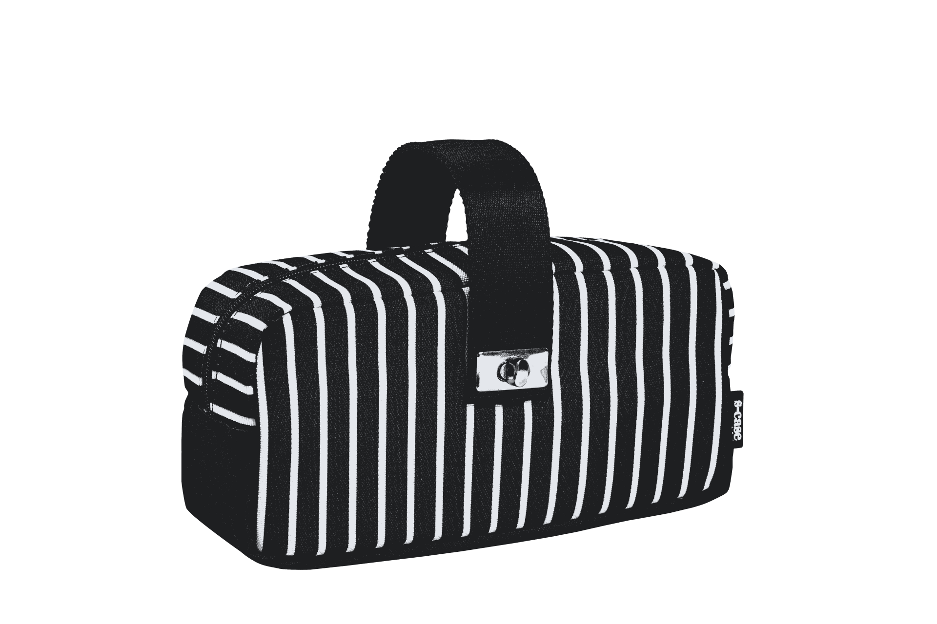 Serve S-Case Model 6 Kilitli Kulp Çizgili, Siyah