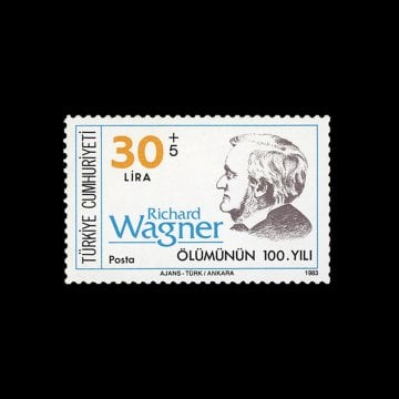 Richard Wagner'in Ölümünün 100. Yılı (13 Şubat 1983) - Türkiye Cumhuriyeti Pul Koleksiyonu