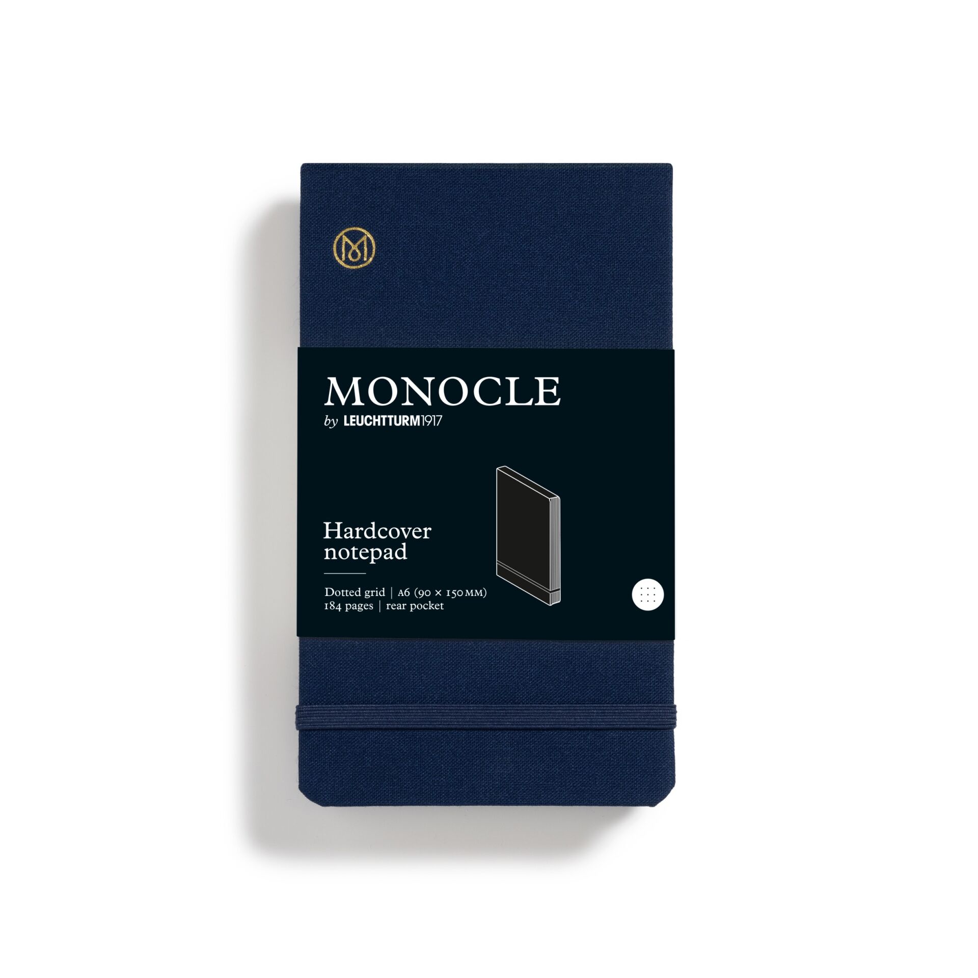 Leuchtturm1917 Monocle Serisi, Reporter, Cep Boy (A6), Sert Kapak, 184 Numaralandırılmış Sayfa, Noktalı, Lacivert