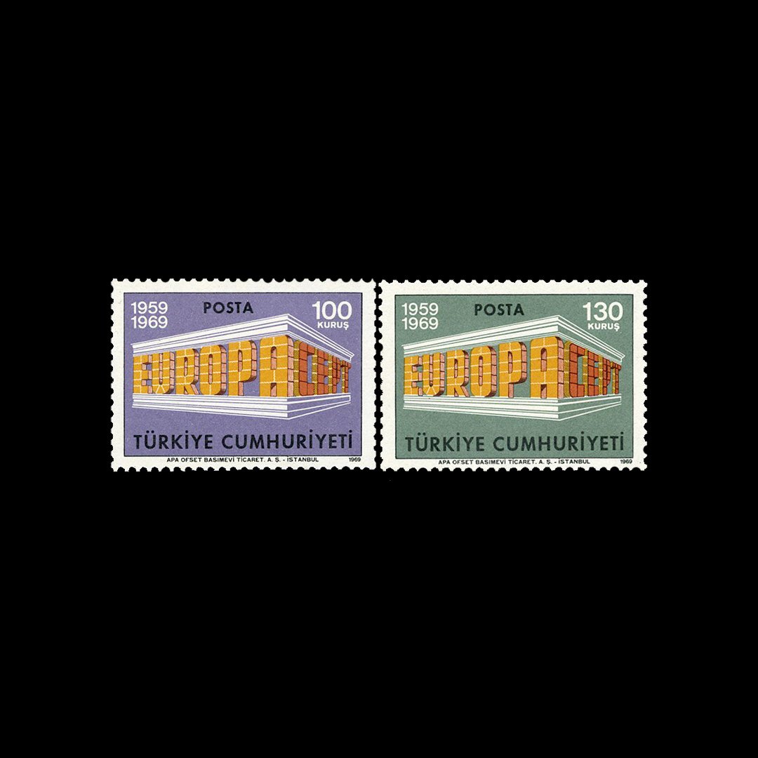 欧洲 - 第十周年 (1969年4月28日) - 土耳其共和国 邮票 收藏