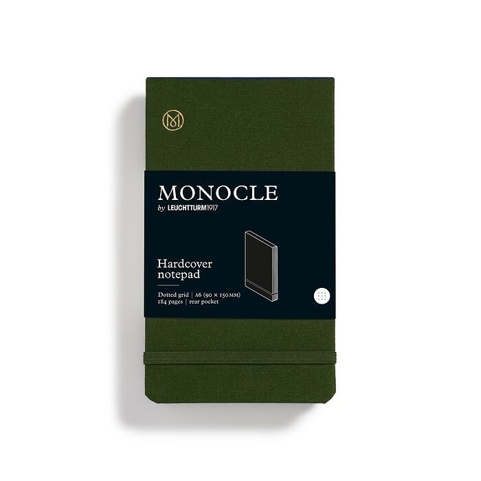 Leuchtturm1917 Monocle Serisi, Reporter, Cep Boy (A6), Sert Kapak, 184 Numaralandırılmış Sayfa, Noktalı, Zeytin Yeşili