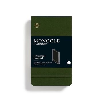 Leuchtturm1917 Monocle Serisi, Reporter, Cep Boy (A6), Sert Kapak, 184 Numaralandırılmış Sayfa, Noktalı, Zeytin Yeşili