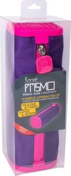 Serve Prismo SL-PLY Kare Kalem Çantası, Mor - Fosforlu Pembe