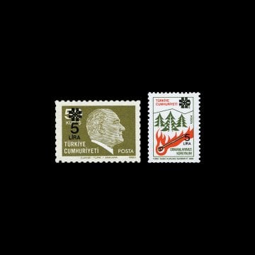 Sürşarjlı Sürekli Posta Pulları (8 Haziran 1983) - Türkiye Cumhuriyeti Pul Koleksiyonu