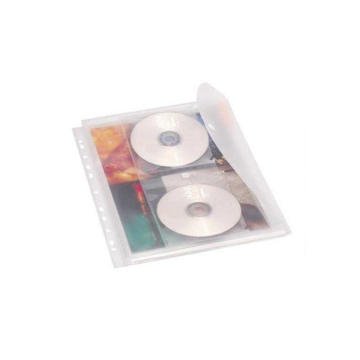 SERVE Çıtçıtlı Zarf, 2 CD Kapasiteli, 11 Delikli Şeffaf