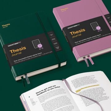 Leuchtturm1917 Thesis Journal Orta Boy (A5), Sert Kapak, İngilizce,