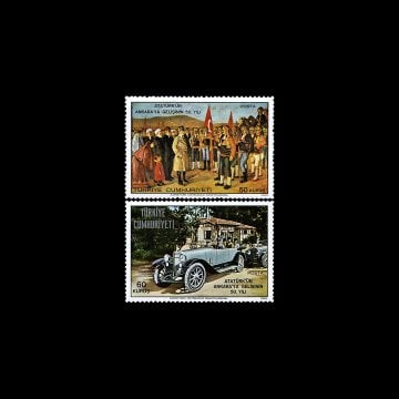 阿塔图尔克抵达安卡拉50周年（1969年12月27日） - 土耳其共和国邮票收藏